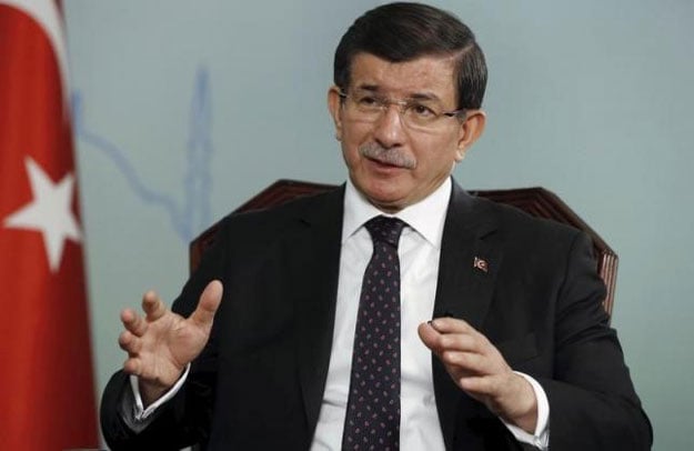 turkish prime minister ahmet davutoglu talks during an interview with reuters in istanbul turkey october 14 2015 photo reuters