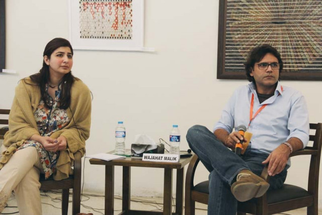 maryam cheema and wajahat ali at the session photo ayesha mir express maryam cheema and wajahat ali at the session photo ayesha mir express