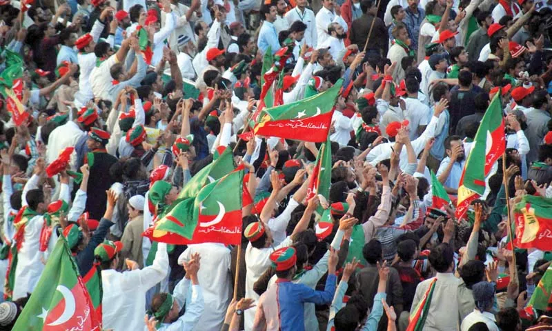 pti supporters listen to imran khan s speech in lyari photo ppi pti supporters listen to imran khan s speech in lyari photo ppi