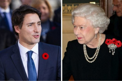canada s trudeau gets flirty with the queen canada s trudeau gets flirty with the queen