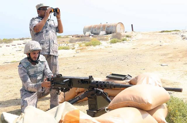 saudi border guards at a position in the southern jazan province near the border with yemen on april 1 2015 photo afp saudi border guards at a position in the southern jazan province near the border with yemen on april 1 2015 photo afp