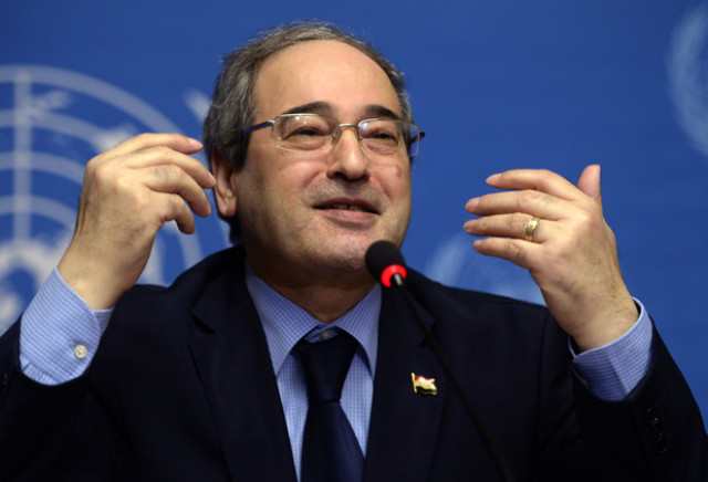 a file photo of syria deputy foreign minister faisal moqdad photo afp a file photo of syria deputy foreign minister faisal moqdad photo afp