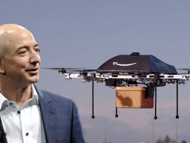 amazon ceo jeff bezos and an amazon delivery drone photo reuters amazon ceo jeff bezos and an amazon delivery drone photo reuters