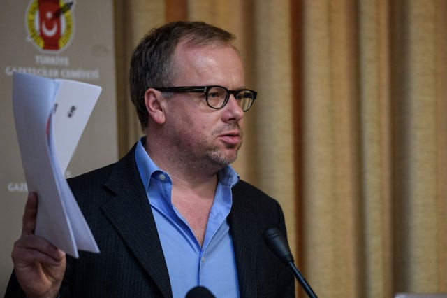christophe deloire secretary general of reporter without borders rsf speaks during a press conference on december 1 2015 in istanbul photo afp christophe deloire secretary general of reporter without borders rsf speaks during a press conference on december 1 2015 in istanbul photo afp