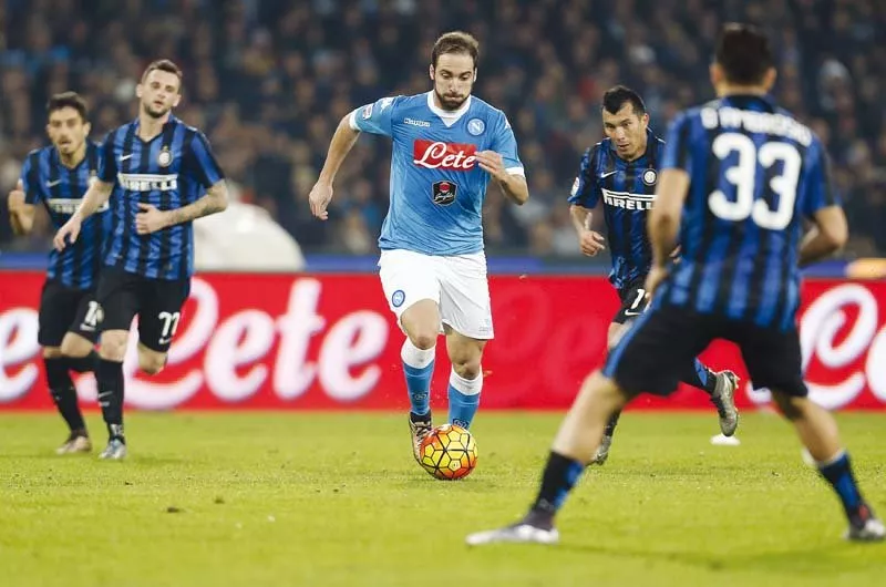 higuain now the league s leading scorer fired the hosts ahead after 64 seconds and struck again on the counter just after the hour photo afp higuain now the league s leading scorer fired the hosts ahead after 64 seconds and struck again on the counter just after the hour photo afp