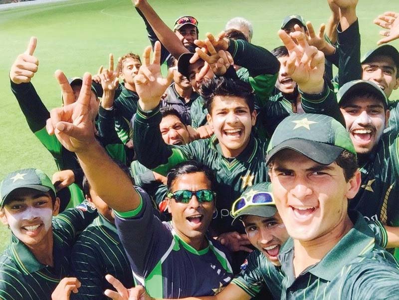 two of the players in pakistan s u16 side that recently beat australia u16 were 19 photo file