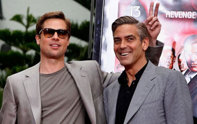 brad pitt george clooney competitive with each other brad pitt george clooney competitive with each other