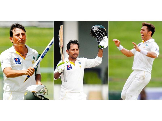 younus sarfraz and yasir were inducted in the icc test team of the year for the first time photos afp younus sarfraz and yasir were inducted in the icc test team of the year for the first time photos afp