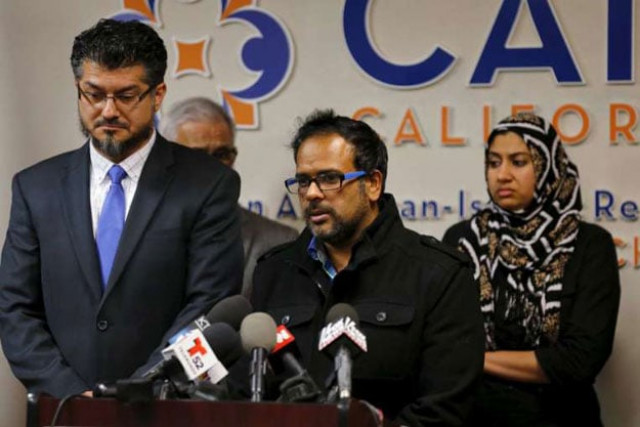 farhan khan centre brother in law of san bernardino shooting suspect syed farook speaks at the council on american islamic relations in anaheim california on dec 2 2015 photo reuters farhan khan centre brother in law of san bernardino shooting suspect syed farook speaks at the council on american islamic relations in anaheim california on dec 2 2015 photo reuters