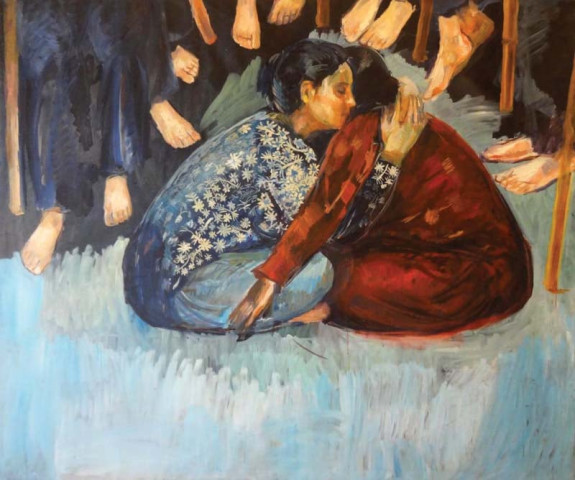 iqbal hussain s works from the series the winner of undisputed war offer a glimpse into the mind of the artist and his childhood experiences photo courtesy spaces gallery iqbal hussain s works from the series the winner of undisputed war offer a glimpse into the mind of the artist and his childhood experiences photo courtesy spaces gallery