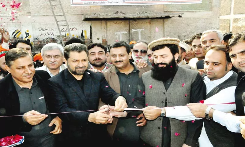 senior minister inayatullah khan inaugurates the cleanliness campaign photo nni senior minister inayatullah khan inaugurates the cleanliness campaign photo nni