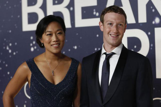 mark zuckerberg r founder and ceo of facebook and wife priscilla chan photo reuters