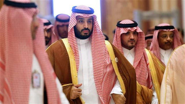 saudi defense minister mohammed bin salman 2nd l who is the kingdom 039 s deputy crown prince and second in line to the throne arrives at the closing session of the 4th summit of arab states and south american countries held in the saudi capital riyadh on november 11 2015 photo afp saudi defense minister mohammed bin salman 2nd l who is the kingdom 039 s deputy crown prince and second in line to the throne arrives at the closing session of the 4th summit of arab states and south american countries held in the saudi capital riyadh on november 11 2015 photo afp