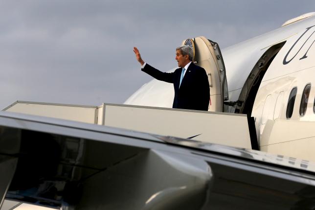 us secretary of state john kerry boards his plane to return to washington from athens international airport in athens greece on december 4 2015 photo reuters