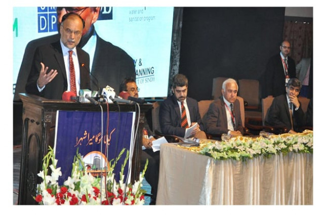 planning development and reforms minister ahsan iqbal addressing to the 3rd pakistan urban forum photo app planning development and reforms minister ahsan iqbal addressing to the 3rd pakistan urban forum photo app