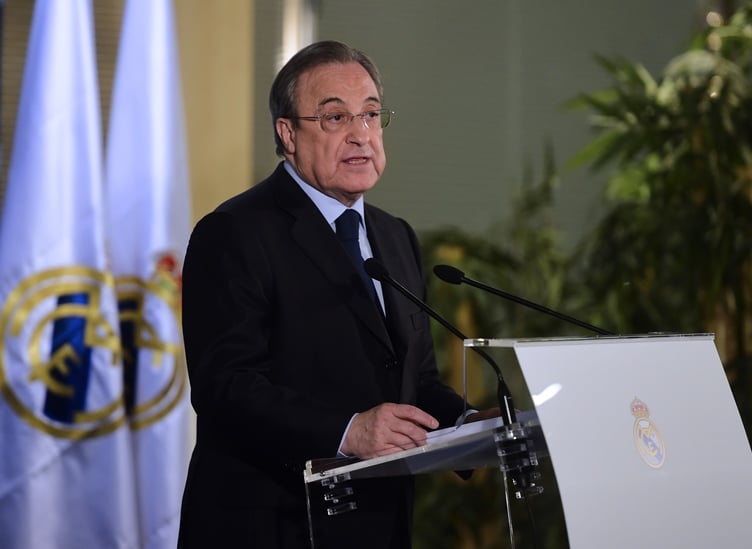 real madrid 039 s president florentino perez speaks during a press conference at the santiago bernabeu stadium in madrid on december 3 2015 photo afp