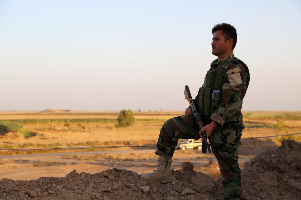 peshmerga forces from iraq 039 s autonomous kurdish region are deployed in the bashiqa area northeast of mosul and turkey 039 s anatolia news agency said the troops were there to train them photo afp