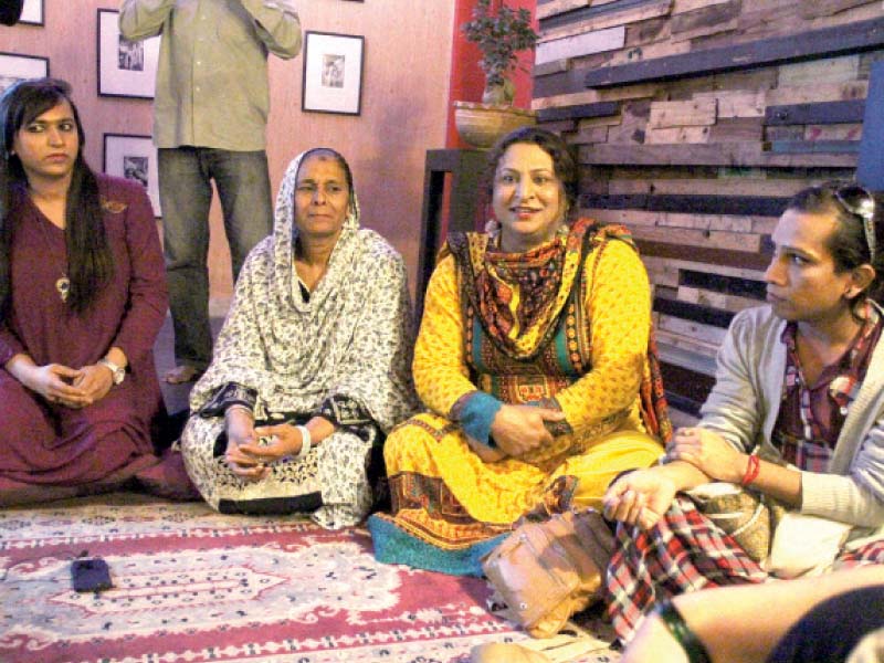 transgender people at a discussion photo ayesha mir express