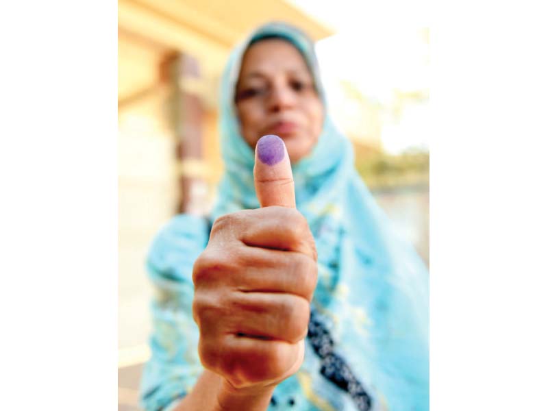 the city witnessed a significant turnout in most parts during the lg polls on saturday photo afp