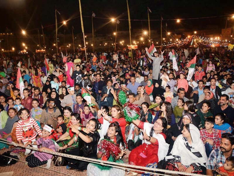 mqm workers gather at nine zero to celebrate the party s success photo online