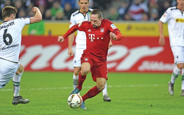 ribery scored a goal in his first appearance for the club in nine months but unfortunately also had to witness his side give up their 13 game winning run photo afp ribery scored a goal in his first appearance for the club in nine months but unfortunately also had to witness his side give up their 13 game winning run photo afp