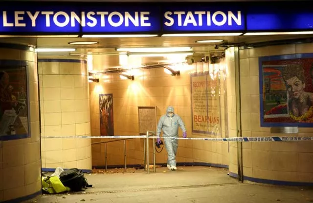 police officers investigate a crime scene at leytonstone underground station in east london britain december 6 2015 photo reuters police officers investigate a crime scene at leytonstone underground station in east london britain december 6 2015 photo reuters