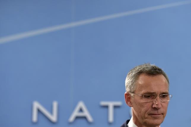 nato secretary general jens stoltenberg looks down during a nato foreign ministers meeting at the alliance 039 s headquarters in brussels belgium december 2 2015 photo reuters