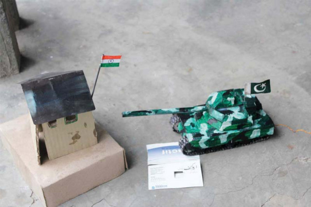 one of the toy tanks made by mehmood photo express one of the toy tanks made by mehmood photo express