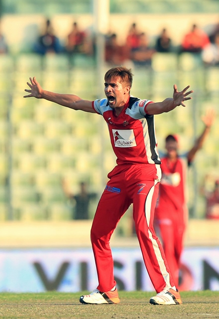 muhammad amir is currently playing for chittagong vikings in the bangladesh premier league photo afp