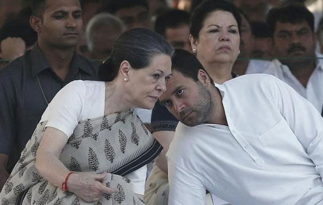 congress party chief sonia gandhi her son and lawmaker rahul gandhi photo reuters