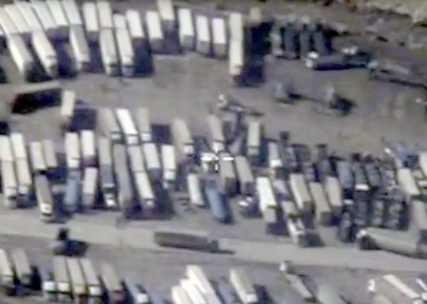 an undated still image taken from a video made available by the russian defence ministry in moscow russia december 2 2015 shows the turkish syrian border crossing photo reuters