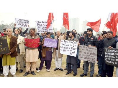slum dwellers protest cda stance