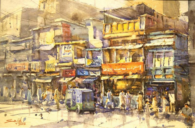 ali sajid s paintings depict peshawar s violence stricken spaces in a serene and beautiful way photos ayesha mir express ali sajid s paintings depict peshawar s violence stricken spaces in a serene and beautiful way photos ayesha mir express