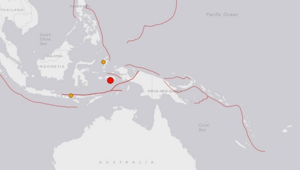 6.9 Magnitude Quake Hits Off Indonesia