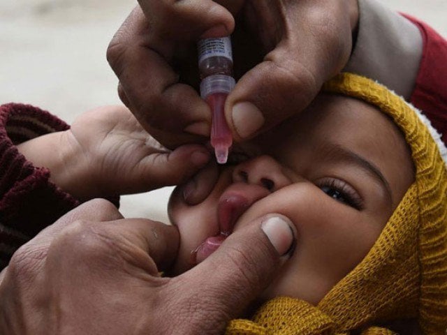 fresh polio case reported from mirdad khel area of khyber agency photo afp