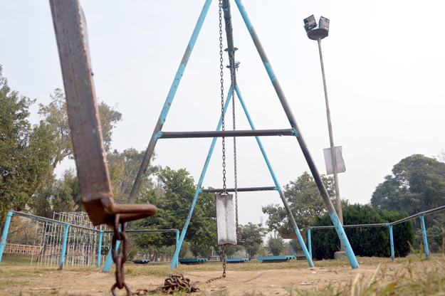 abandoned park in f 9 area of islamabad photo express