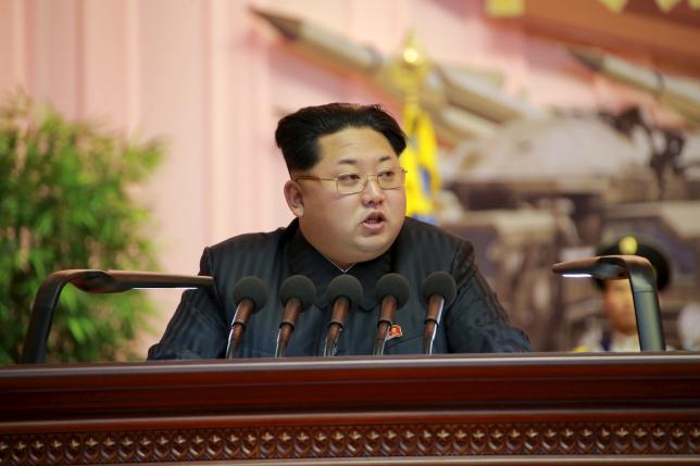 north korean leader kim jong un addresses the fourth conference of artillery personnel of the korean people 039 s army kpa at the april 25 house of culture in this undated photo released by north korea 039 s korean central news agency kcna in pyongyang december 5 2015 photo reuters