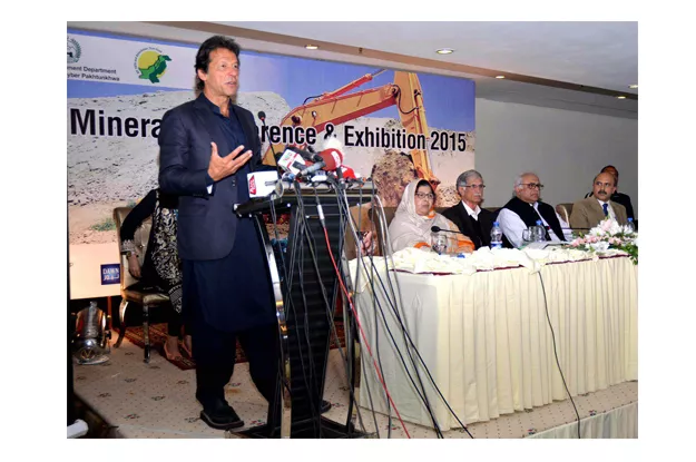 pti chairperson imran khan speaking at kpk mineral conference photo express pti chairperson imran khan speaking at kpk mineral conference photo express