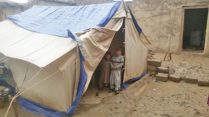 families forced to face harsh winter in tents in bajaur agency photo courtesy muhammad saleem