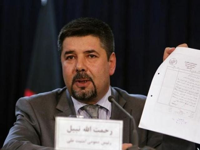 rahmatullah nabil head of afghanistan 039 s national directorate of security nds shows a paper during a joint news conference in kabul september 7 2011 photo reuters rahmatullah nabil head of afghanistan 039 s national directorate of security nds shows a paper during a joint news conference in kabul september 7 2011 photo reuters