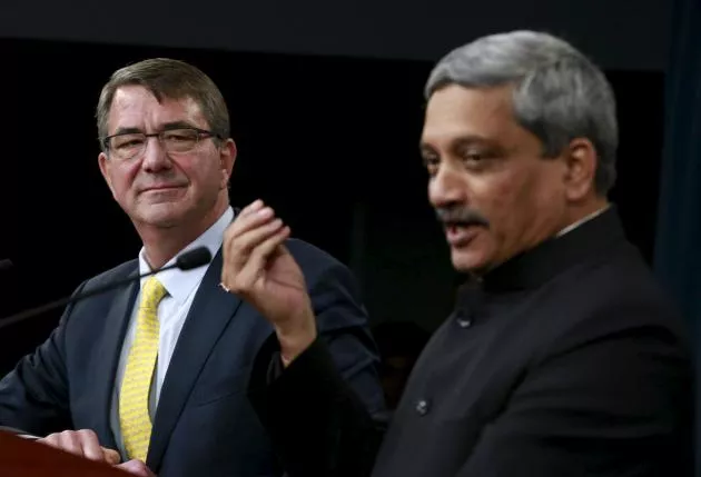 u s defense secretary ash carter l and india 039 s defense minister manohar parrikar hold a joint press conference after their meeting at the pentagon in washington december 10 2015 photo reuters u s defense secretary ash carter l and india 039 s defense minister manohar parrikar hold a joint press conference after their meeting at the pentagon in washington december 10 2015 photo reuters