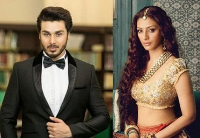 ahsan khan and tabu walk the ramp together in oman