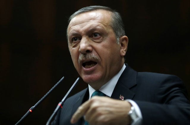 the turkish president accuses his former ally of secretly creating in police judiciary and politics photo reuters file