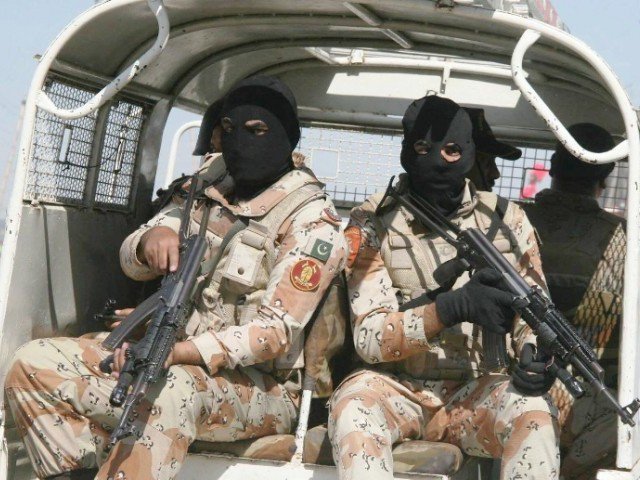 a file photo of rangers in karachi photo express