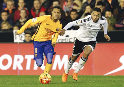 last game before christmas break neymar less barca aiming to forge ahead