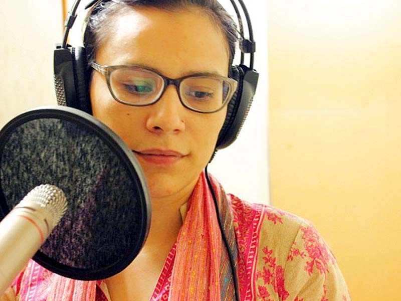 zoe viccaji sharif awan and sitar player nafees ahmad khan pictured during the recording of gulsher photos publicity