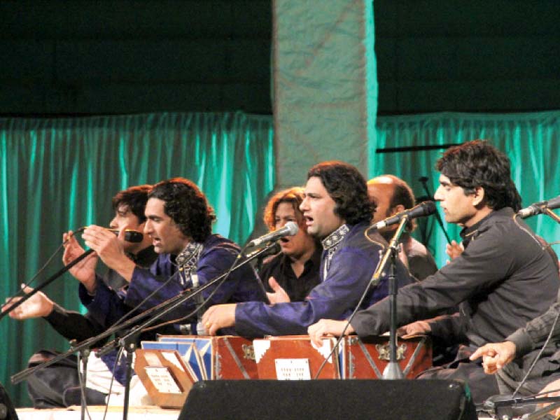 qawal badar ali khan performs at the opening night of the rafi peer mystic music sufi festival photo ayesha mir express