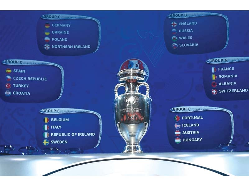 a total of 24 teams divided in six groups will vie for silverware in france when the euros kick off in june next year photo afp