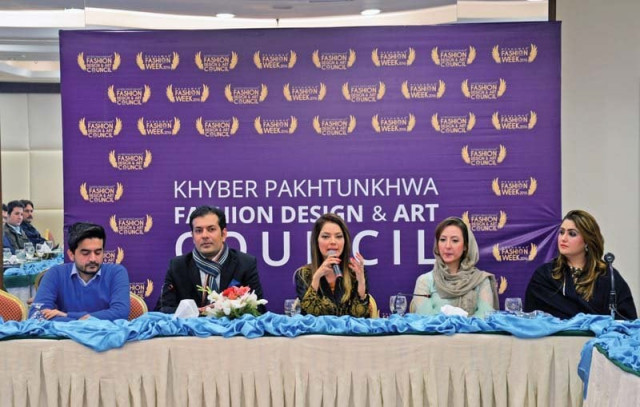 fashion artist natasha hussain addressing a press conference at a local hotel photo express fashion artist natasha hussain addressing a press conference at a local hotel photo express