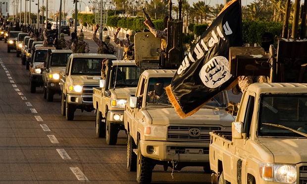 islamic state fighters parade in sirte libya in early 2015 photo afp